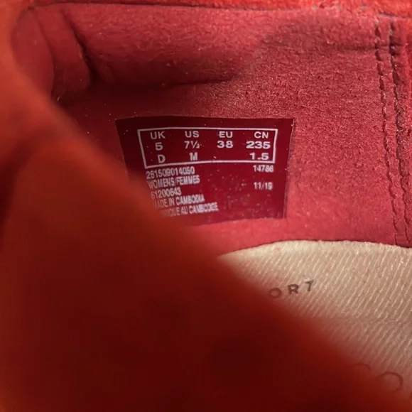 Collection by Clark’s Red Suede Espadrilles sz 7.5 - Picture 4 of 5